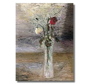 Liron Sissman, Two Roses flower painting, floral, the end of the affair